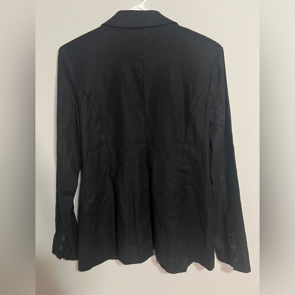 NWT Evereve Brandi Blazer Jacket. Black linen blend. Womens XS. - Picture 5 of 14